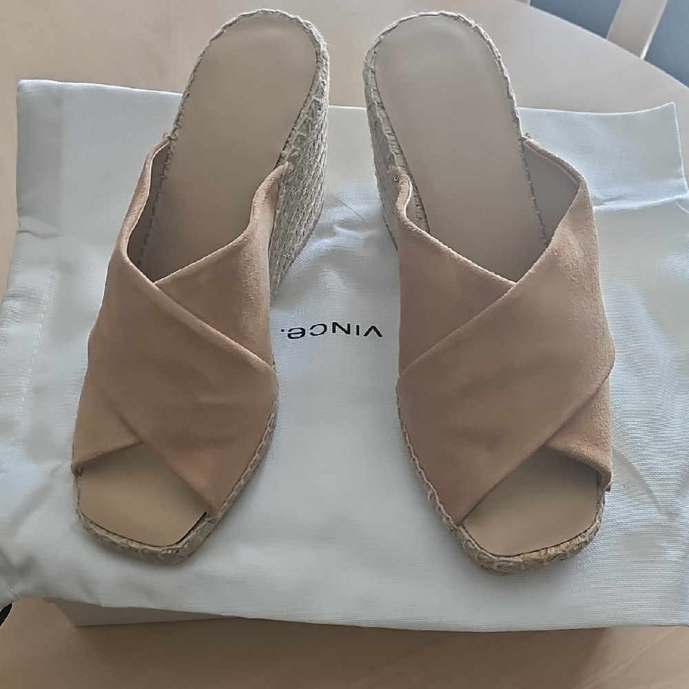 Vince Women's Espadrille Wedges in Tan